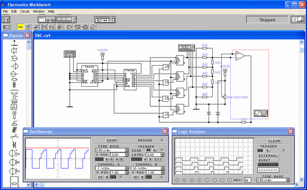 Программа Electronics WorkBench 4.1